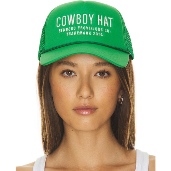 Free People Accessories - Green Cowboy Baseball Hat Free People NWT